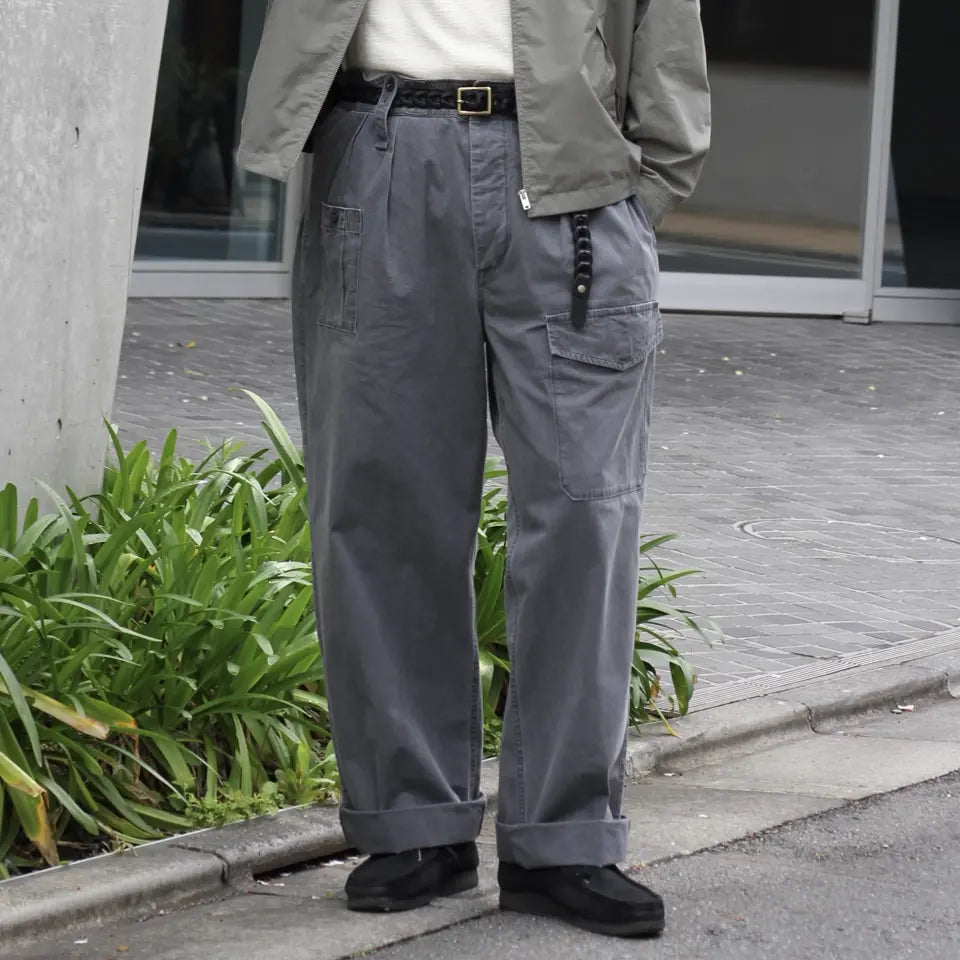 Highly crafted military pants》 BRITISH ARMY PANT - PIGMENT DYE