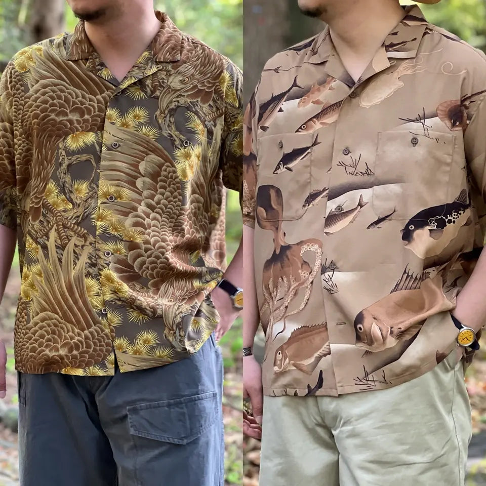 Aloha shirts from Japan》ALOHA SHIRT - GYOGUN & EAGLE – Nigel Cabourn