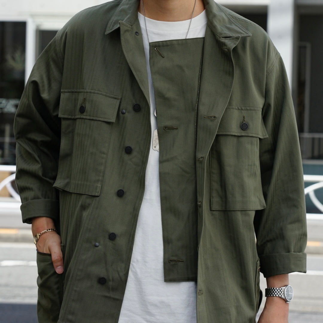 A military jacket created from military test samples》FATIGUE