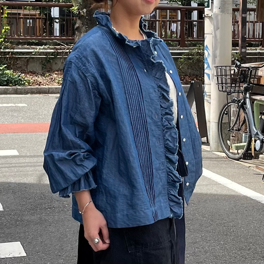 The popular blouse is back on sale!》GATHER COLLAR BLOUSE C/L