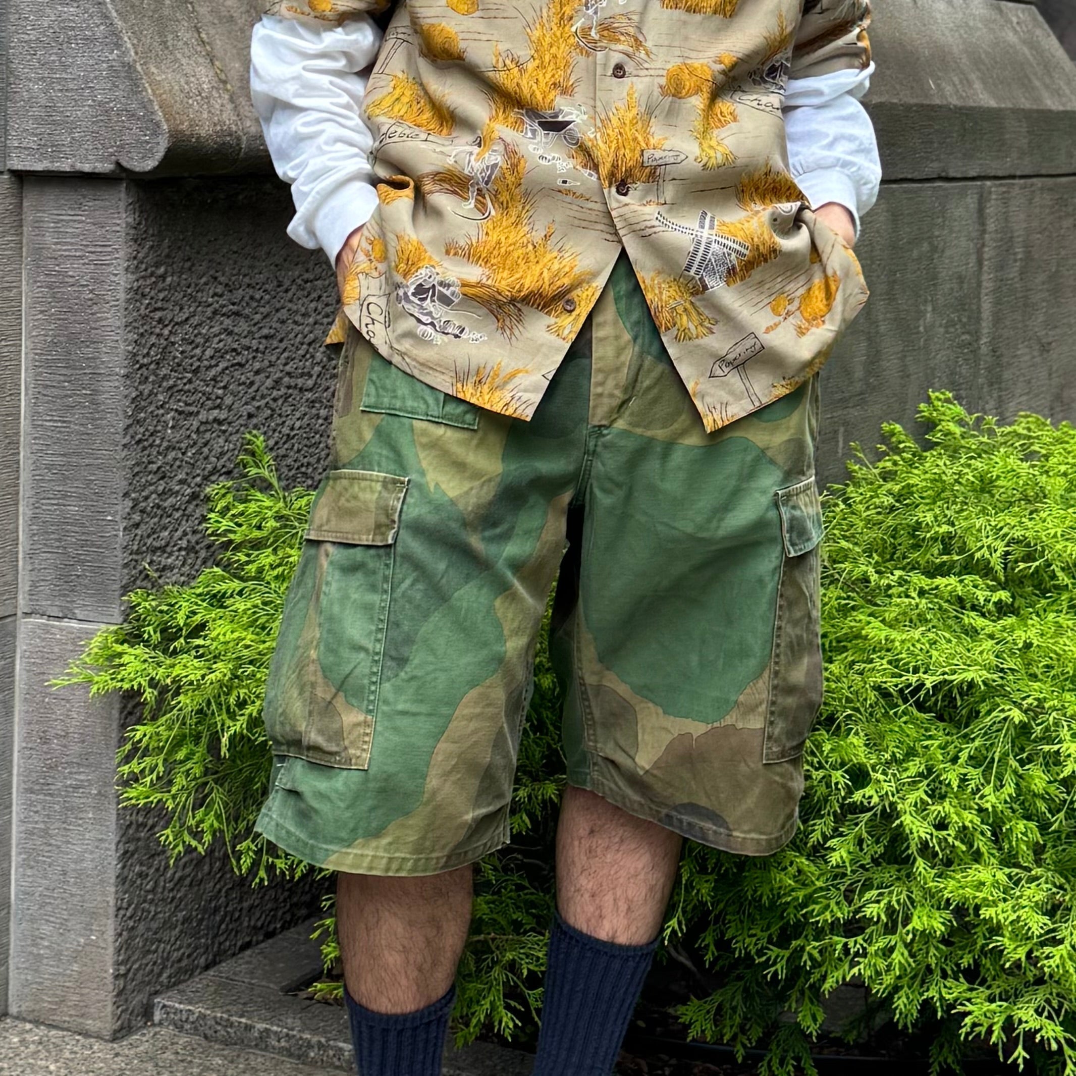 Pioneer of the European camouflage boom》ARMY CARGO SHORT - FADE