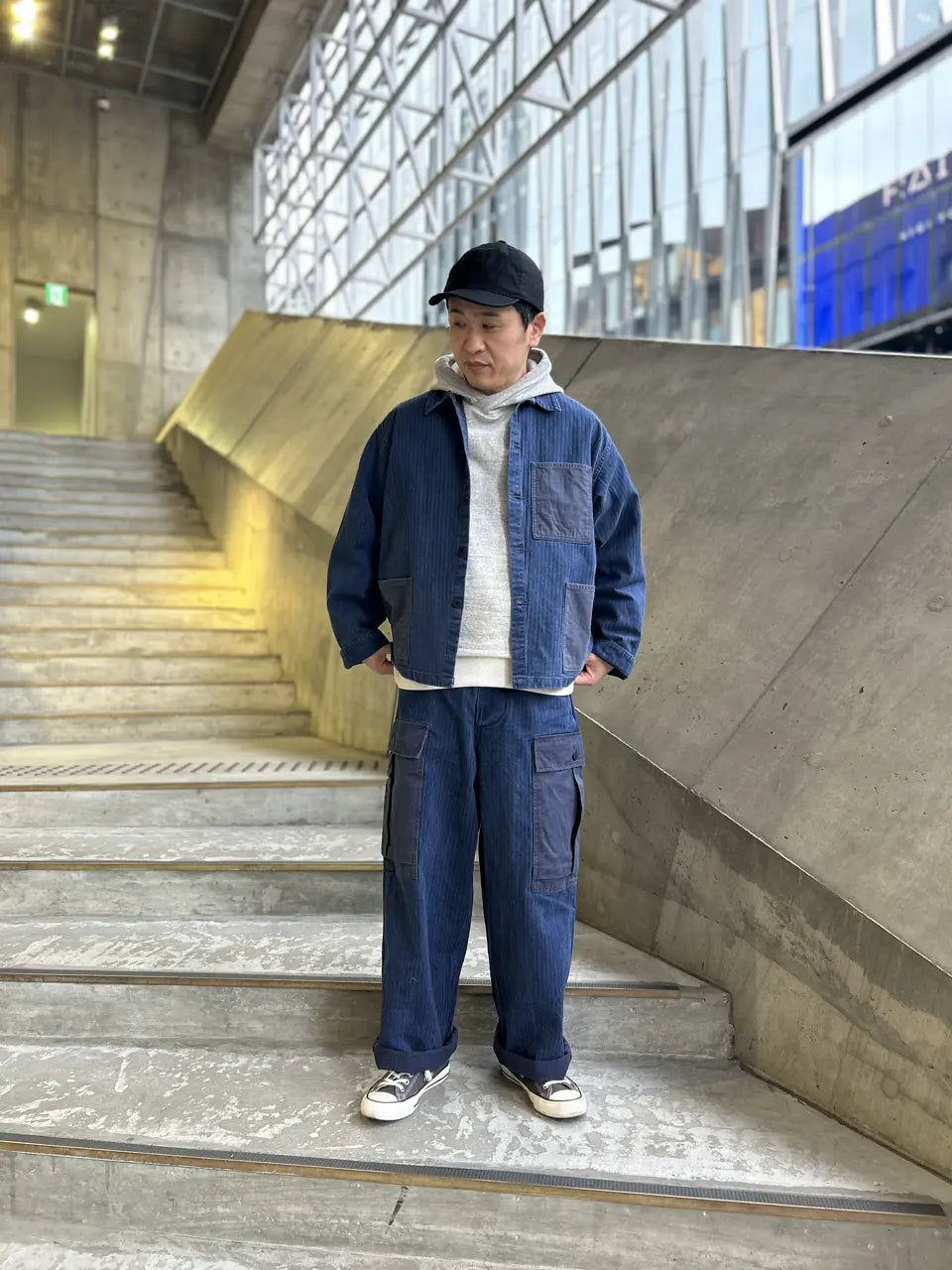 ジャケット・アウター Nigel Cabourn Indigo Dyeing Hunting JKT Styling]Nigel Cabourn THE ARMY GYM HANKYU MENS TOKYO STORE 2026.2.6