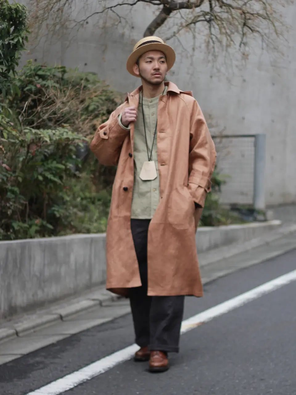 【Nigel Cabourn】MOTORCYCLE LINEN COAT Styling］Nigel Cabourn THE ARMY GYM FLAGSHIP STORE 2026.3.16