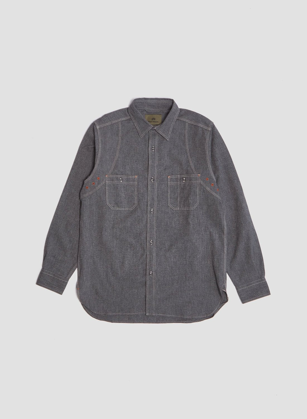 New Medical Shirt Salt & Pepper in Charcoal – Nigel Cabourn 