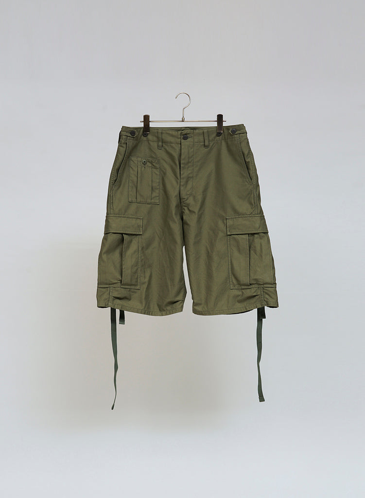 Army Cargo Shorts in Dark Green