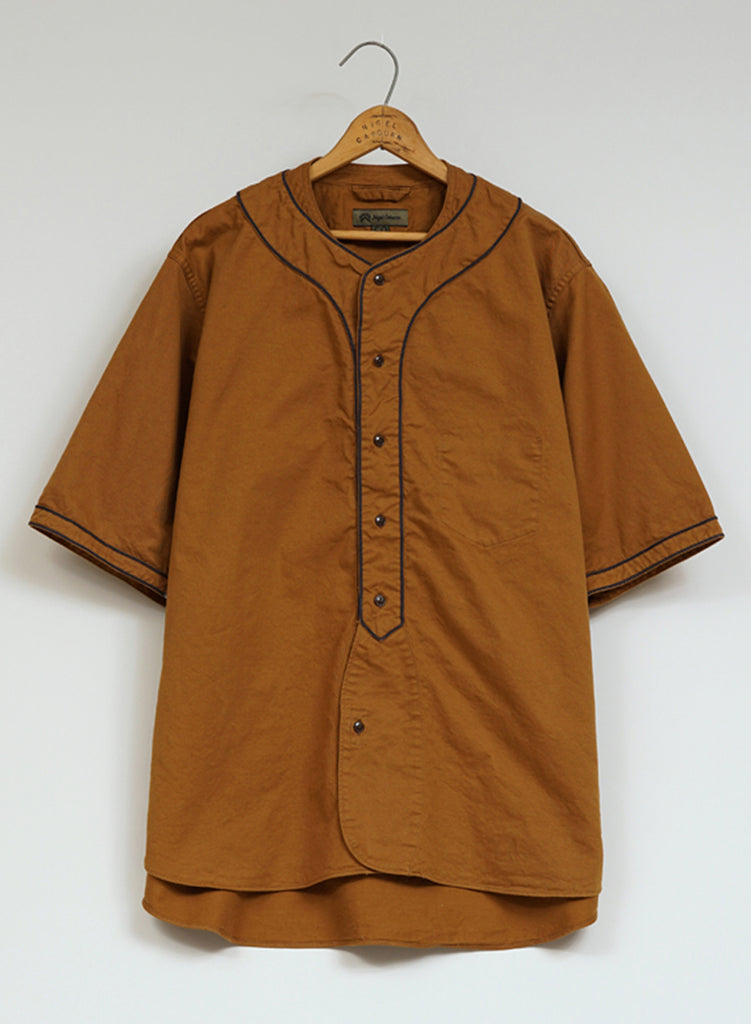 Baseball Shirt Short Sleeve Type 2 in Brown