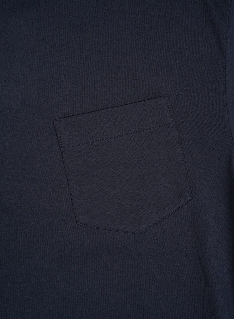 Nigel Cabourn x Sunspel Short Sleeve Pocket T-Shirt in Navy