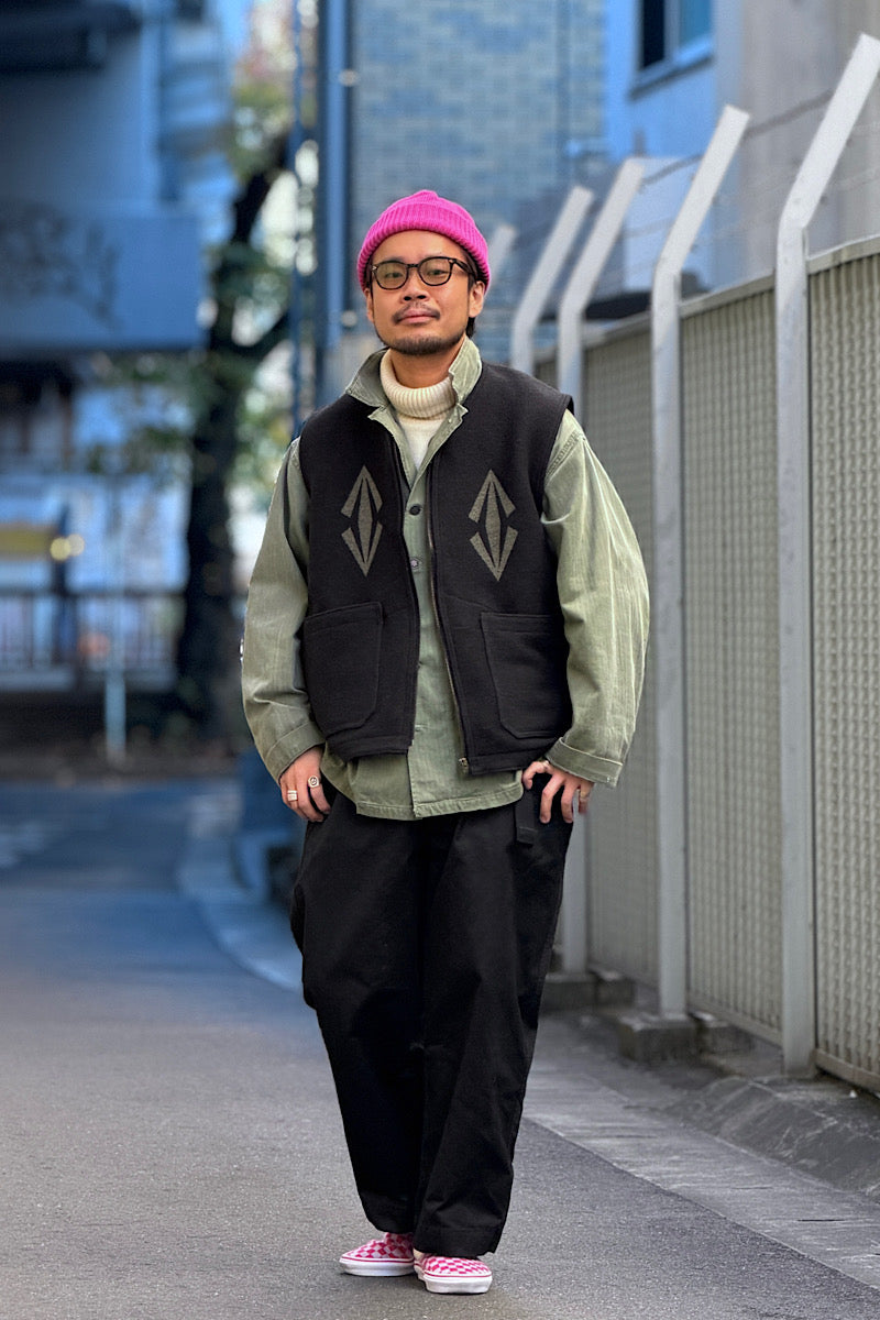K*o様 裏地ウール仕様 nigel cabourn NAVAL DUNGARE Styling]Nigel Cabourn THE ARMY GYM FLAGSHIP STORE 2025.12.15