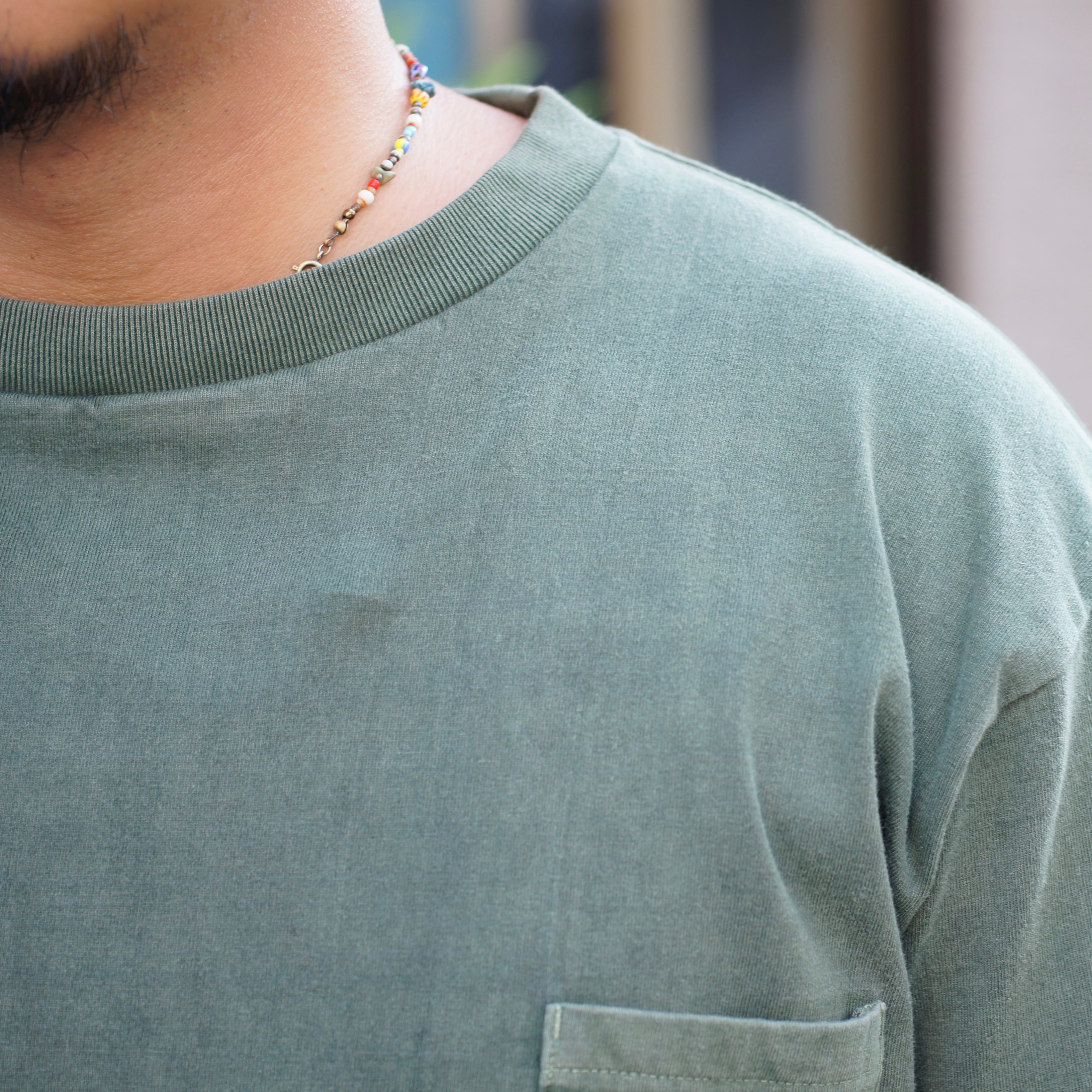The recommended green t-shirt》7.8oz BASIC T-SHIRT - PIGMENT