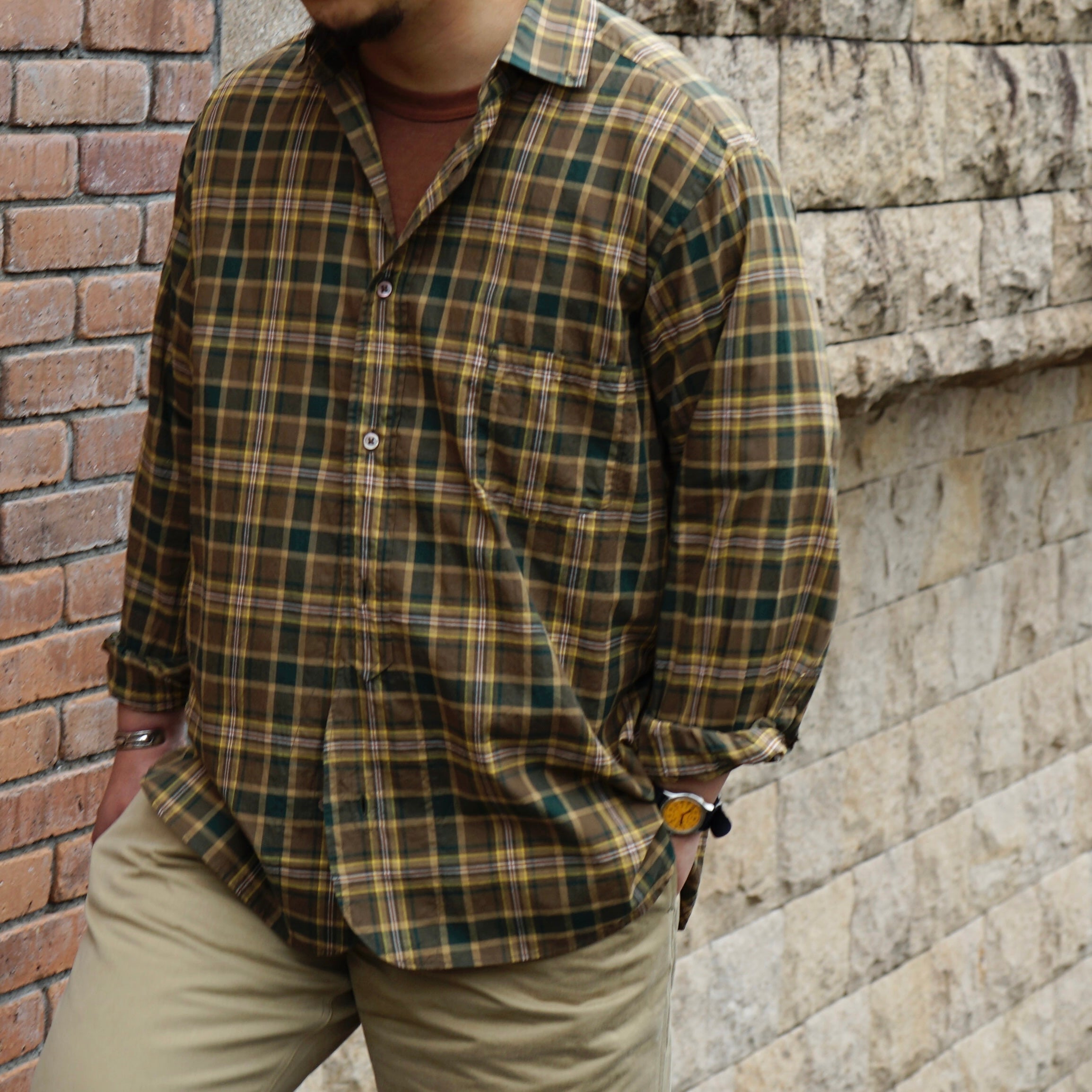 トップス Nigel Cabourn BRITISH OFFICERS SHIRT 48 ナイジェル・ケーボン/Nigel Cabourn - ブリティッシュ