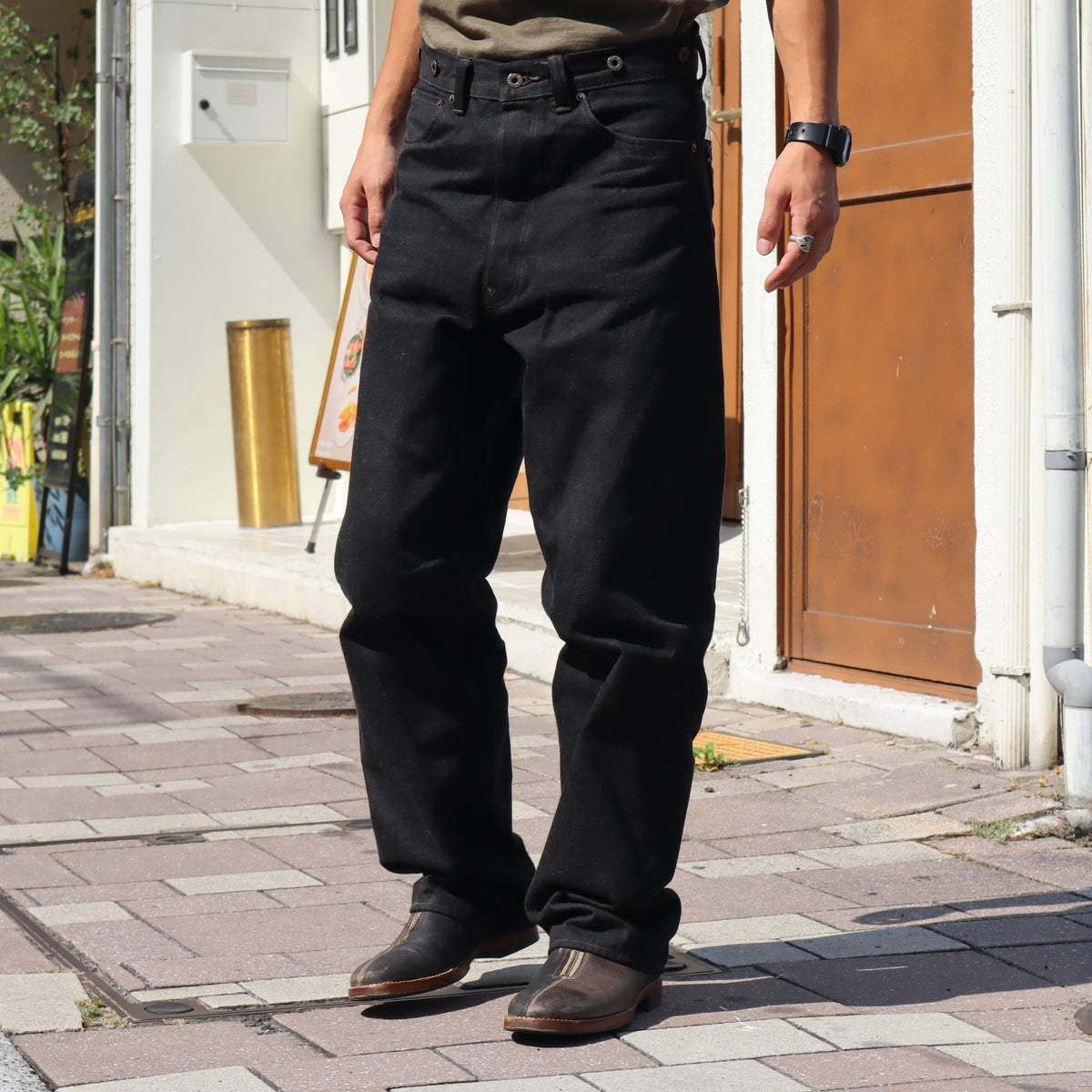 Want to wear these in the summer?》RAILMAN DENIM PANT - BLACK 