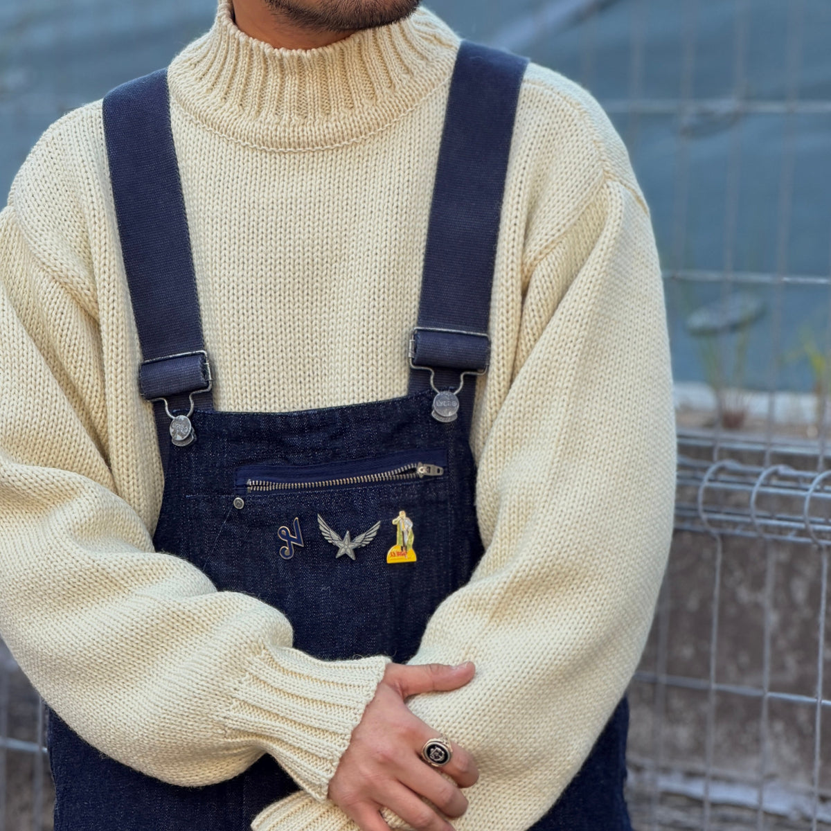 Knitwear Made In Britain》HIGH NECK SWEATER – Nigel Cabourn