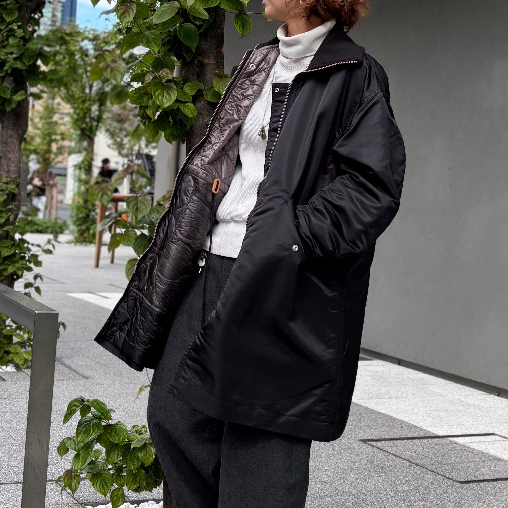 Transform to suit the occasion》MODIFIED REVERSIBLE COAT / SKIRT