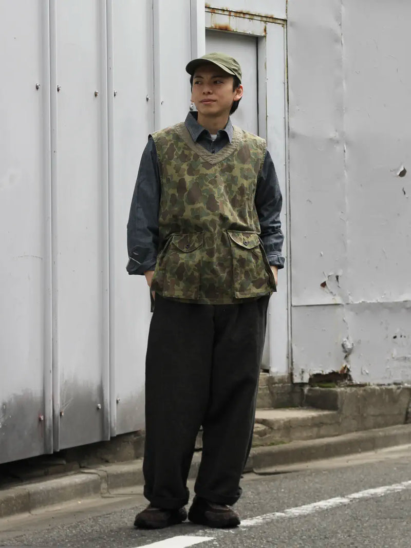 トップス Nigel Cabourn ARMY VEST REV FADE CAMO Peel-off Camo トップス Nigel Cabourn ARMY VEST REV FADE CAMO Peel-off Camo