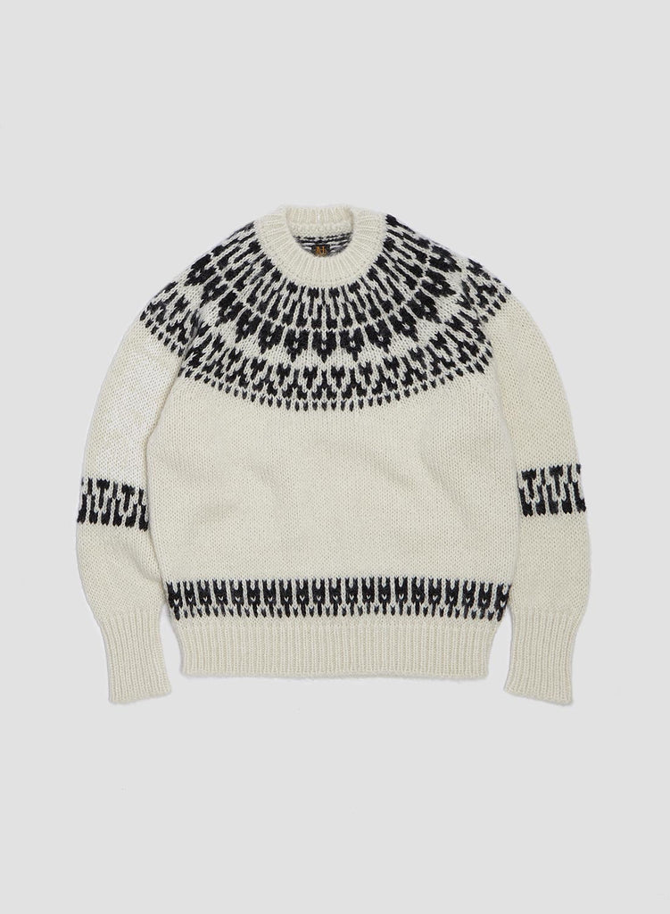 Batoner Nordic Crew Neck Jumper in Ivory
