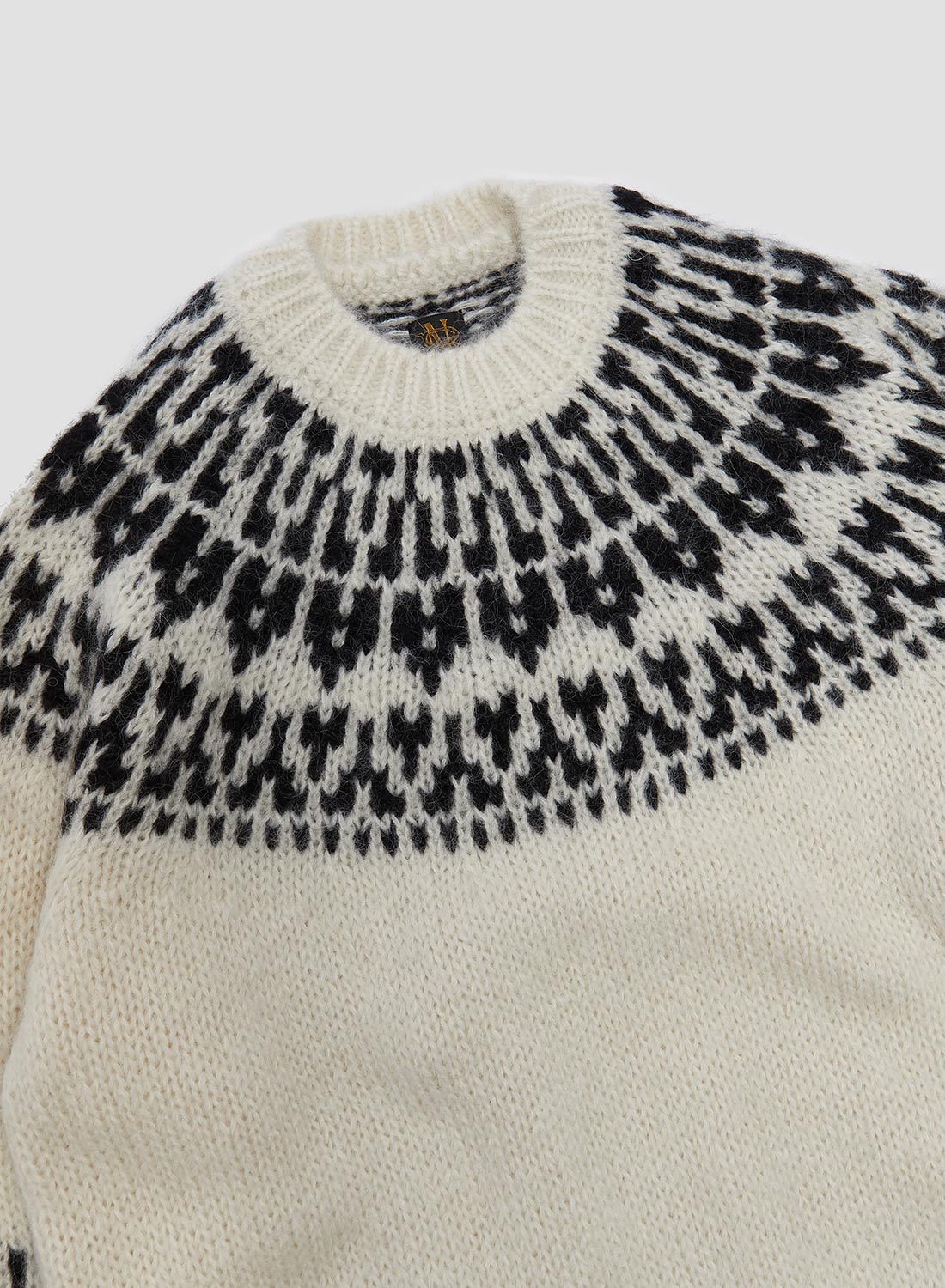 Batoner Nordic Crew Neck Jumper in Ivory – Nigel Cabourn