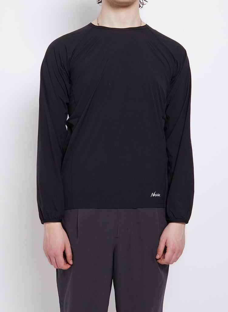 Nanga Hybrid Tech Hike Long Sleeve Top in Black