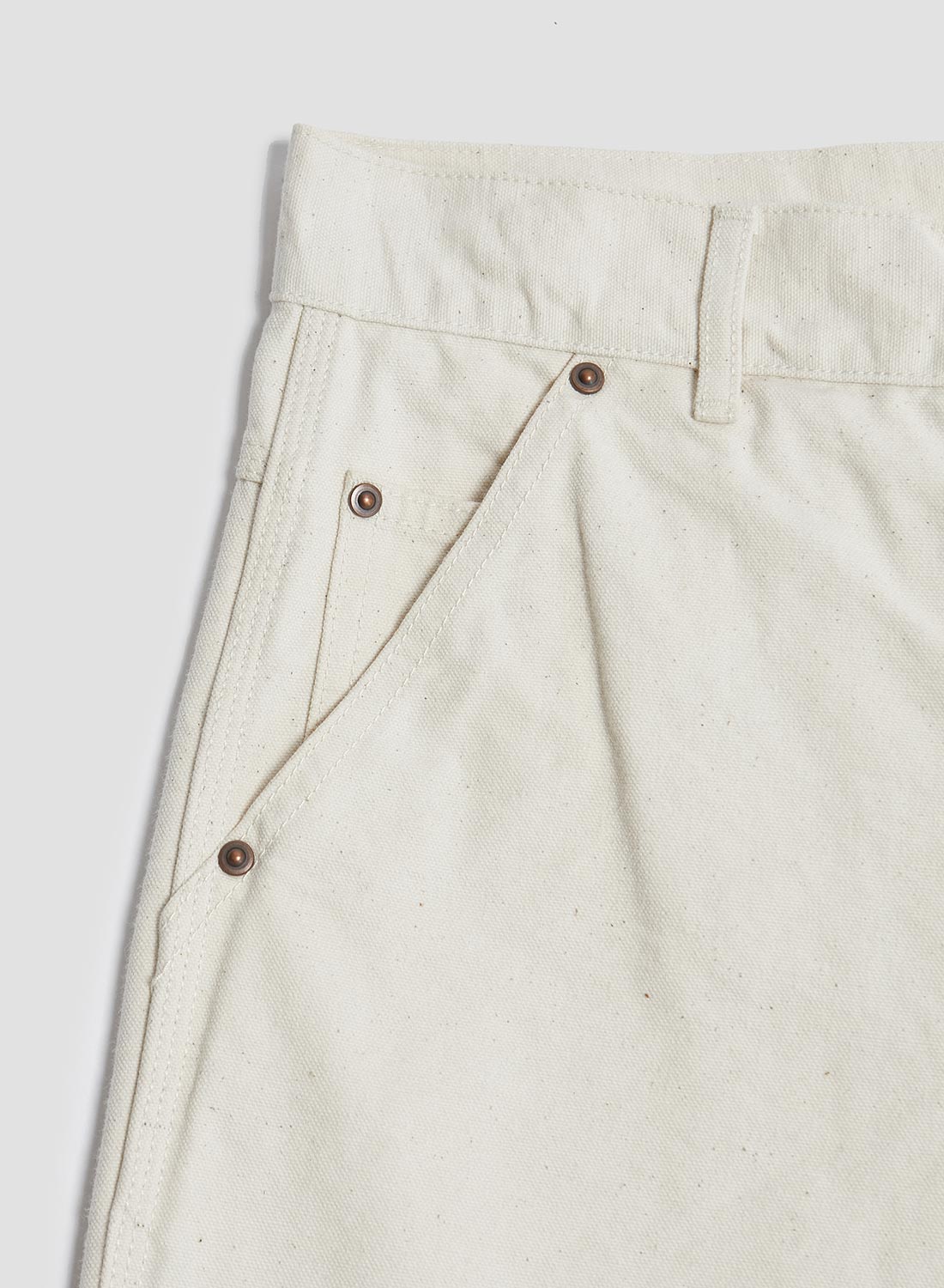 FOB Factory Cotton Duck Work Pant Ecru Nigel Cabourn