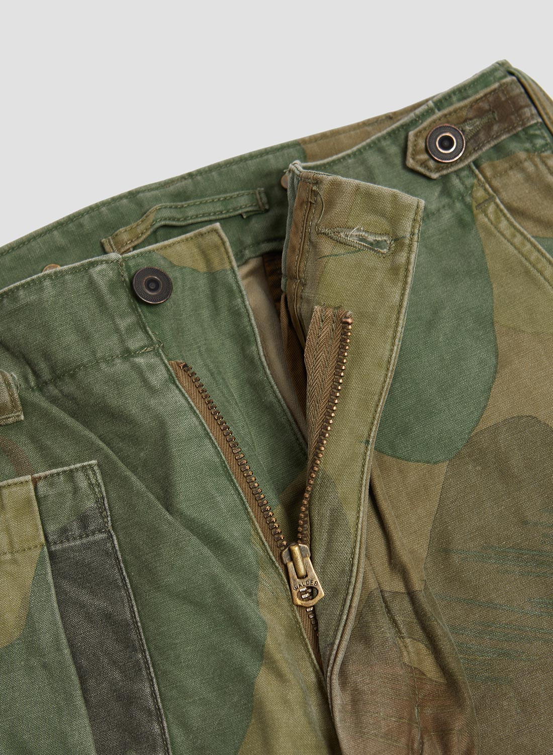 Army Cargo Pant Fade Camo in Green Nigel Cabourn