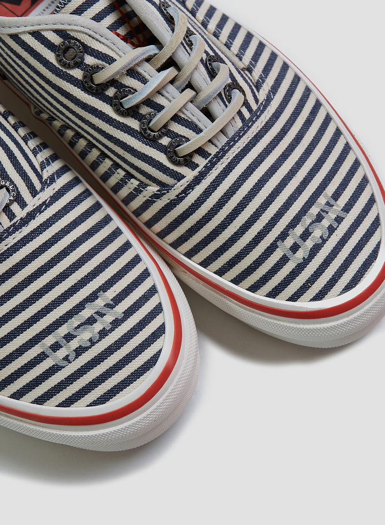 Vans Vault x Nigel Cabourn OG Authentic LX in Stripes Navy