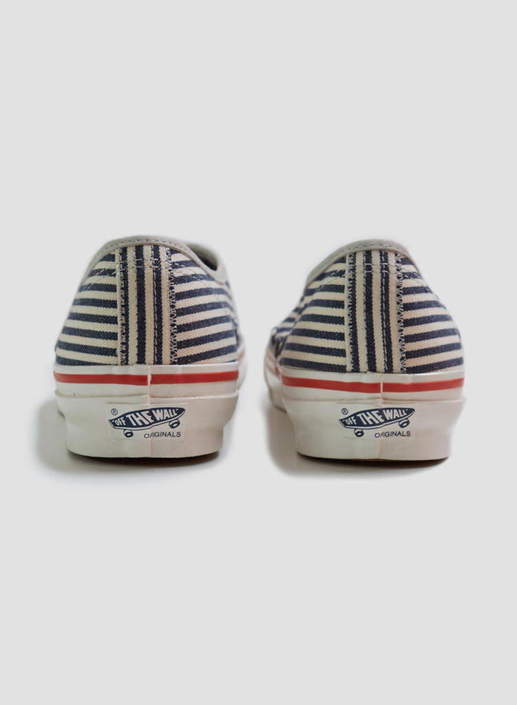 Vans Vault x Nigel Cabourn OG Authentic LX in Stripes Navy