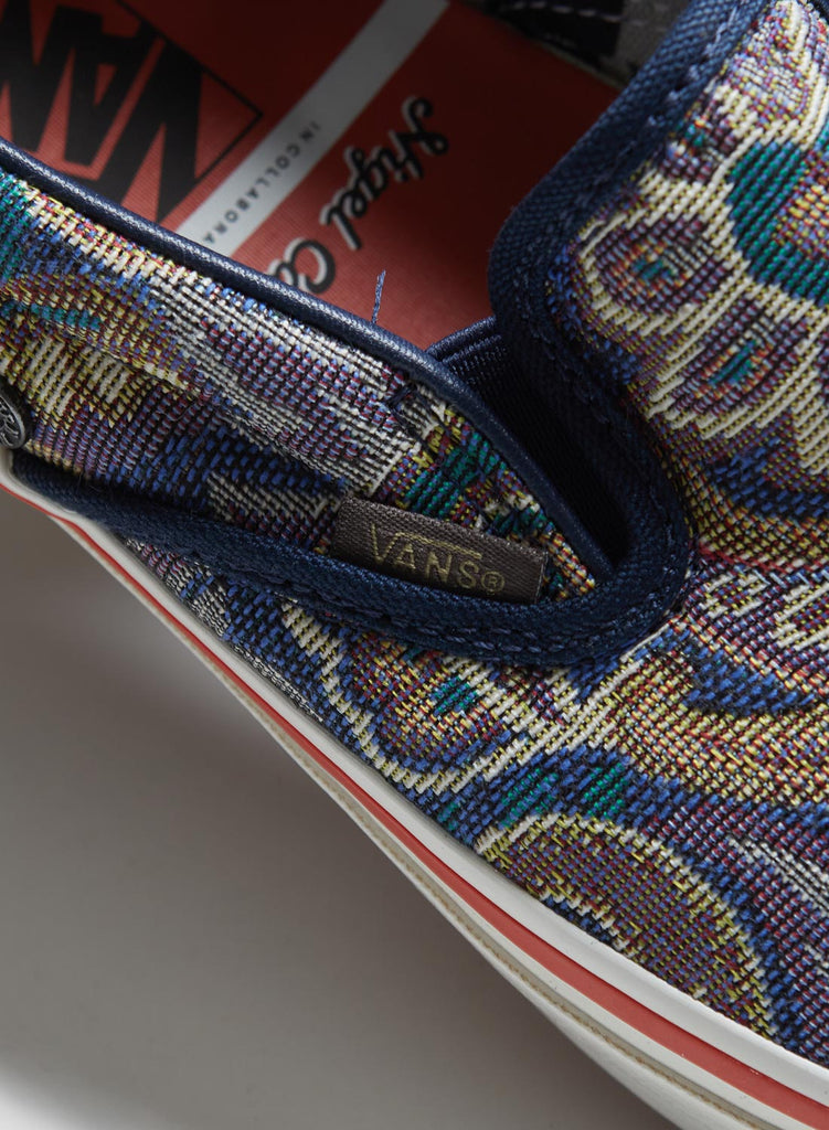 Vans Vault x Nigel Cabourn OG Classic Slip-On LX in Paisley Vintage