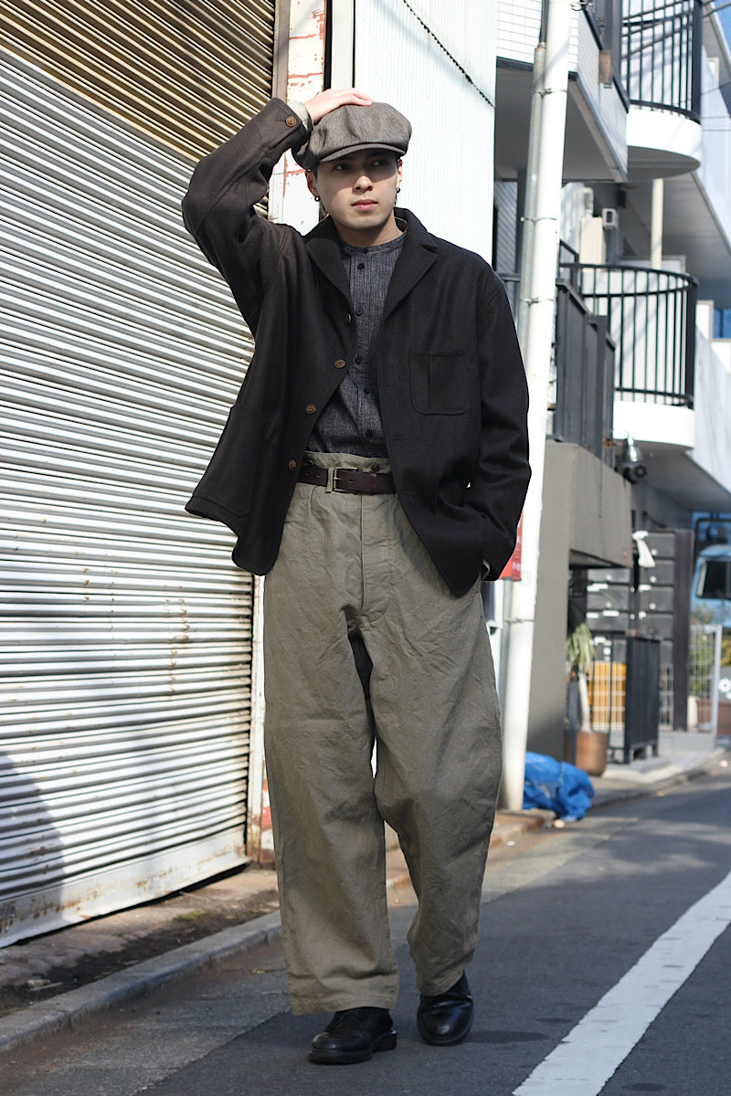 Nigel Cabourn ダークグレー キャスケット M Styling]Nigel Cabourn THE ARMY GYM FLAGSHIP STORE 2026.1.25