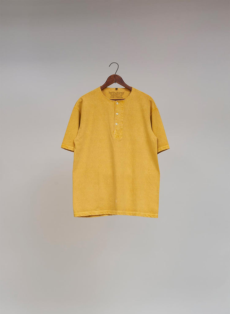 50's Henley Neck Shirt Pigment in Yellow
