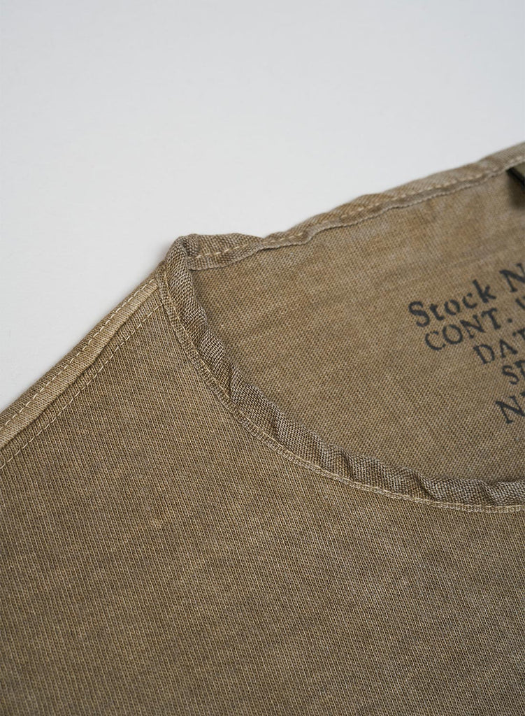50's Henley Neck Shirt Pigment in Khaki