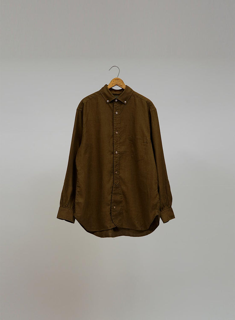 BRITISH OFFICERS SHIRT HEMPHORSE CLOTH KHAKI
