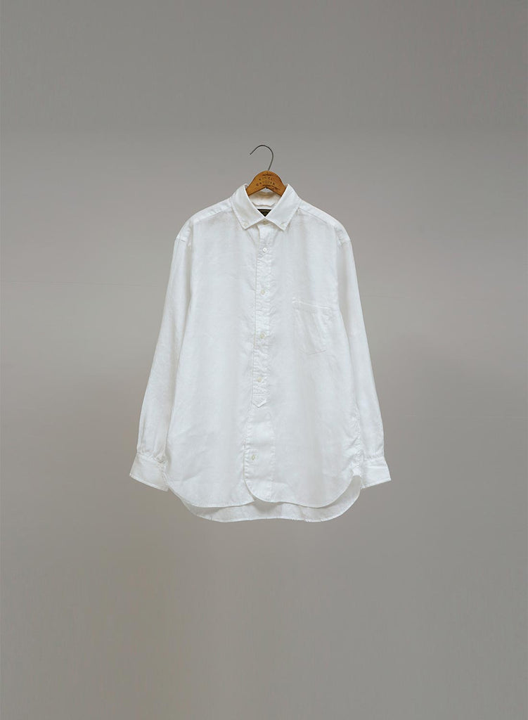 BRITISH OFFICERS SHIRT HEMPHORSE CLOTH OFF WHITE