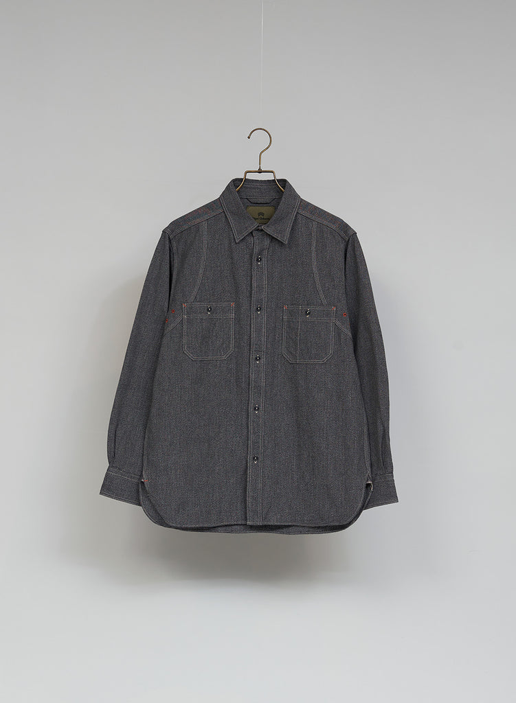 New Medical Shirt Salt & Pepper in Charcoal Grey