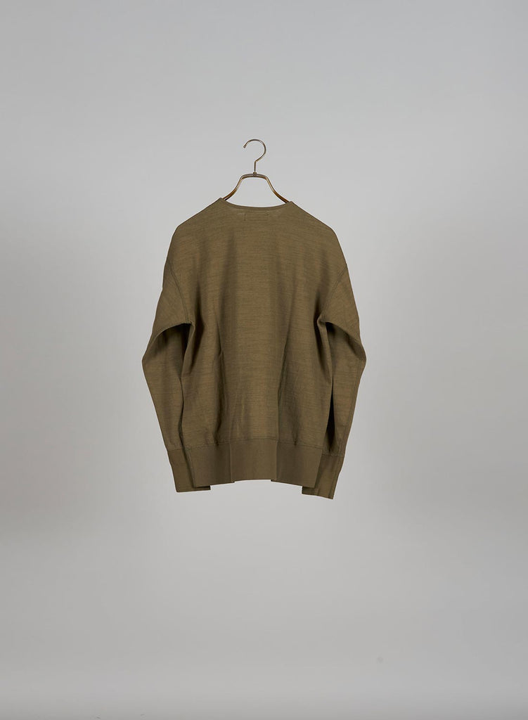 (CLASSIC) 50'S HENLEY NECK SHIRT GREEN