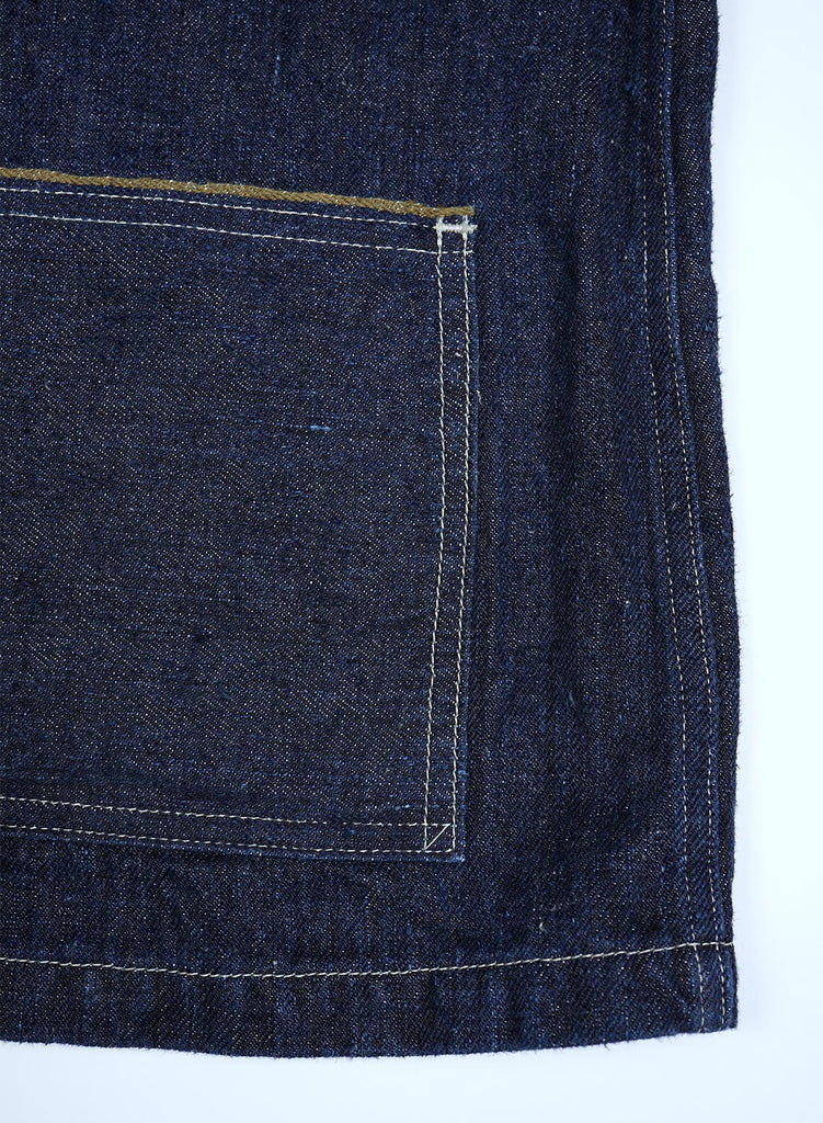 US Army Denim Jacket Hemp Denim in Indigo