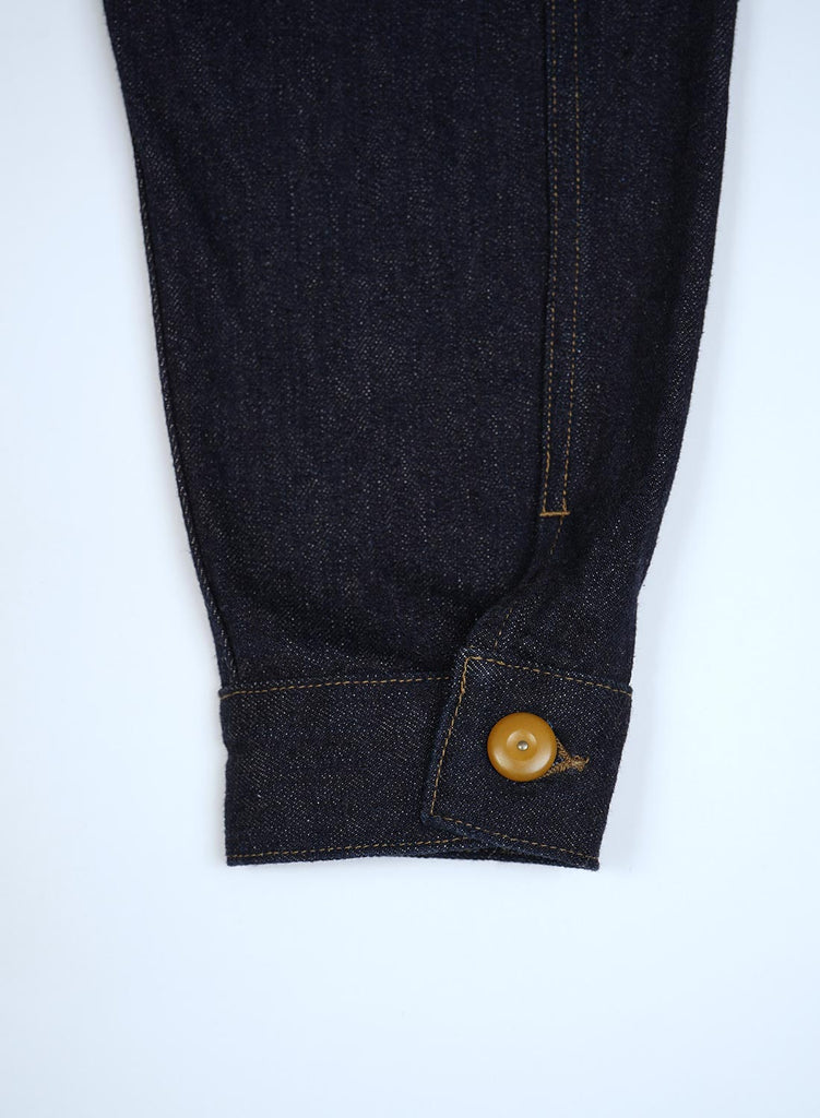 US Army Denim Jacket Hemp Denim in Indigo