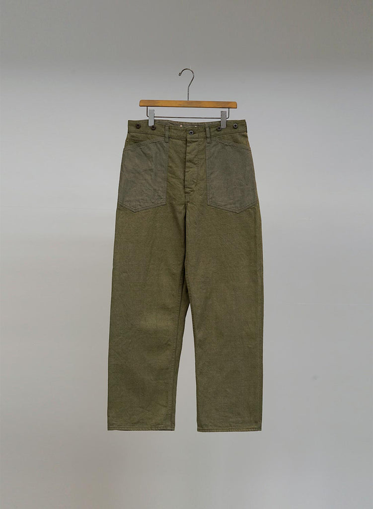 30'S DECK PANT 12.5OZ DENIM GREEN