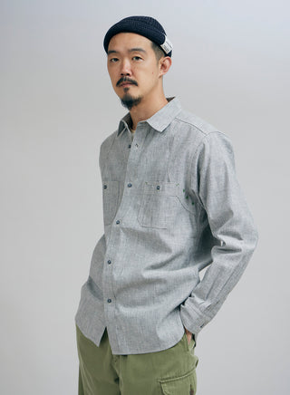 New Medical Shirt Salt & Pepper in Light Grey – Nigel Cabourn