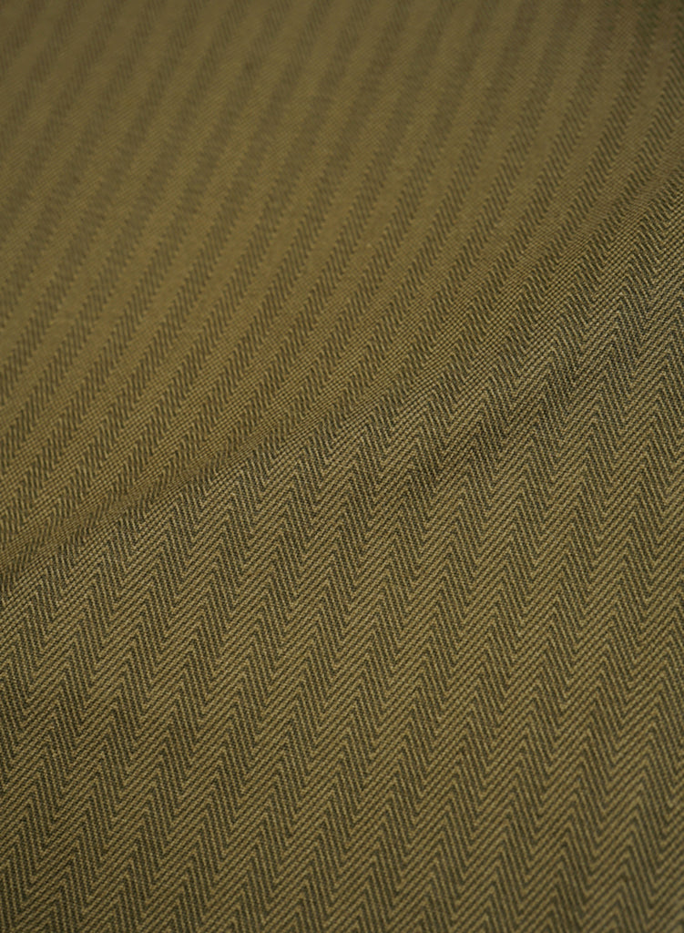 British Army Pant Nano Pigment Herringbone Twill in Green