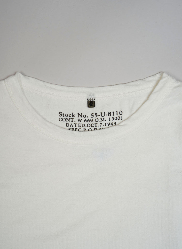 9.5oz 40's USMC Long Sleeve Shirt in Off-White