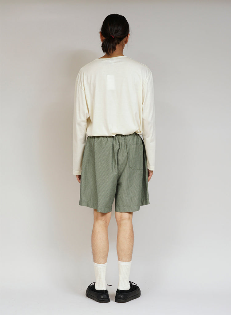 Nigel Cabourn x Sunspel Ripstop Army Short in Army Green