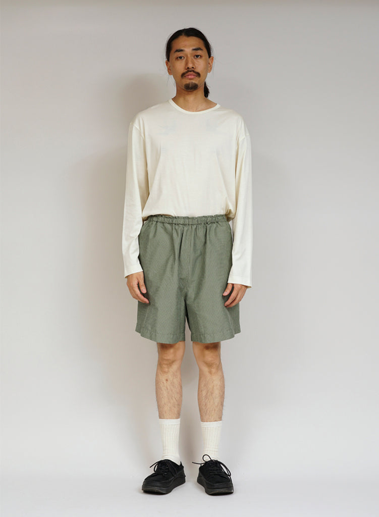 Nigel Cabourn x Sunspel Ripstop Army Short in Army Green