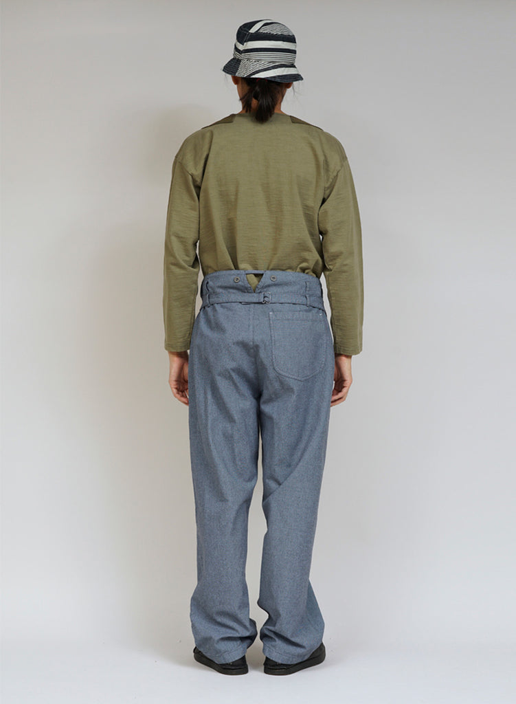 New Workwear Pant Broken Twill in Washed Blue