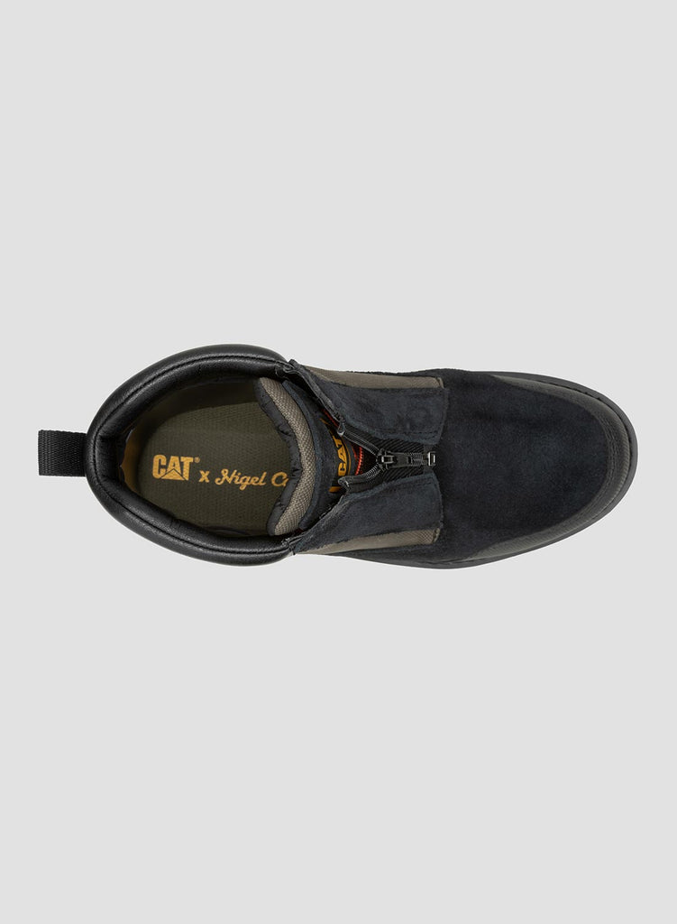 CAT Footwear x Nigel Cabourn Utah Zip in Black Olive