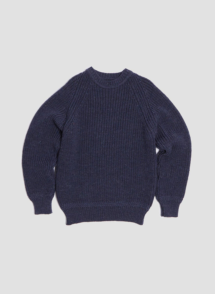 FISHERMAN SWEATER IN DENIM