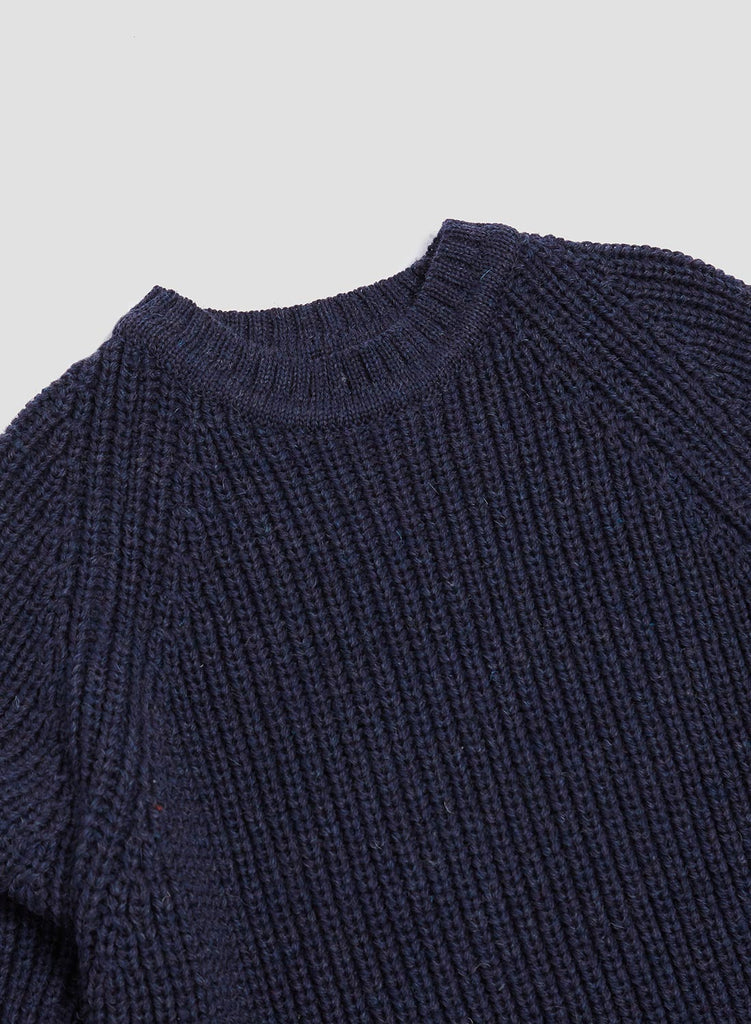 FISHERMAN SWEATER IN DENIM