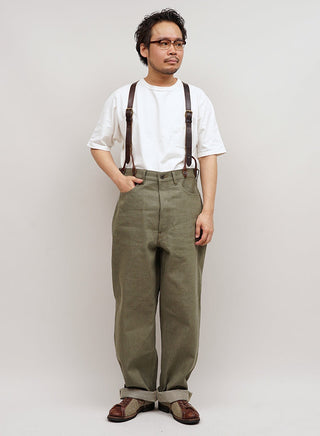 Railman Denim Pant in Green – Nigel Cabourn