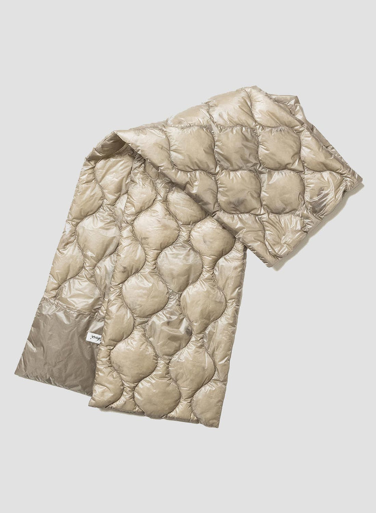 NANGA ONION QUILT DOWN MUFFLER BEIGE 