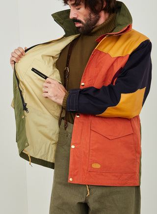Rocky Mountain Featherbed x Nigel Cabourn Mountain Parka Dry Wax in Mu