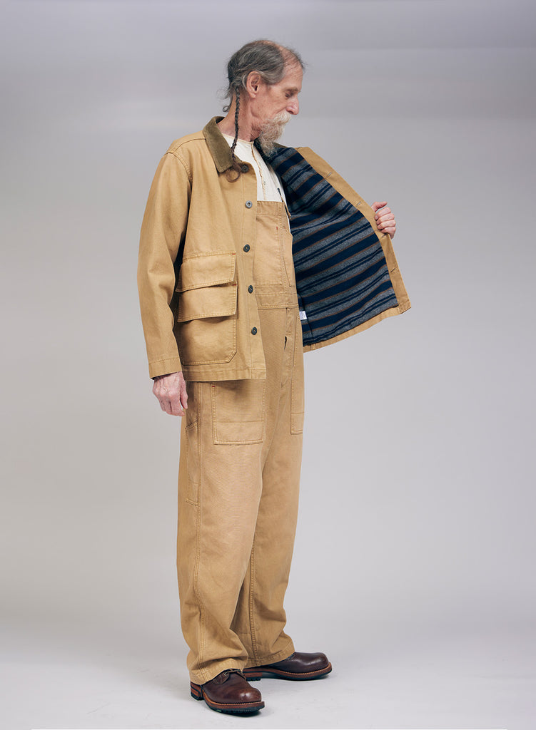 Hunting Chore Jacket Canvas in Tan