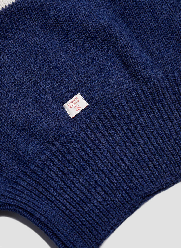 George Lowe Roll Neck in Navy/Natural